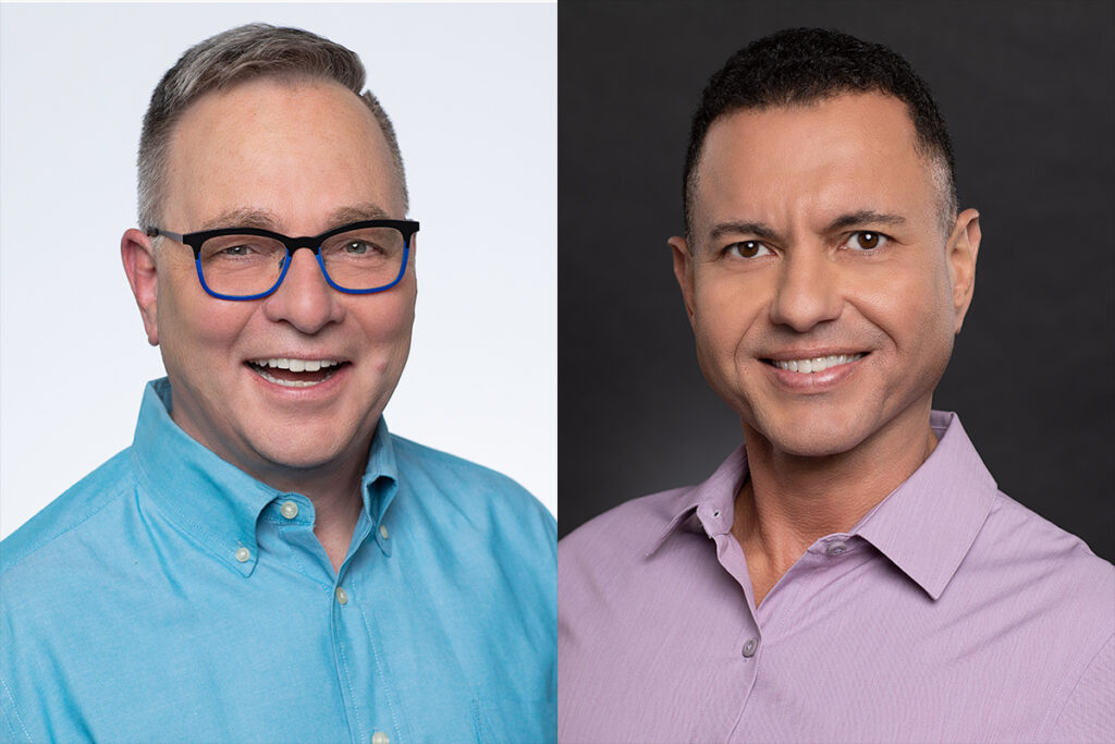 Colorful Shirts as Mens Attire for Headshots