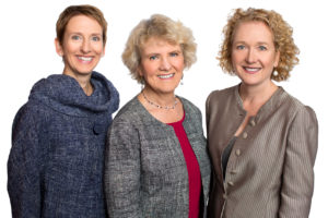 Rena Meyer, Anja Plowright and Colette Ford of Grubb Co. have perfect women's attire for headshots.