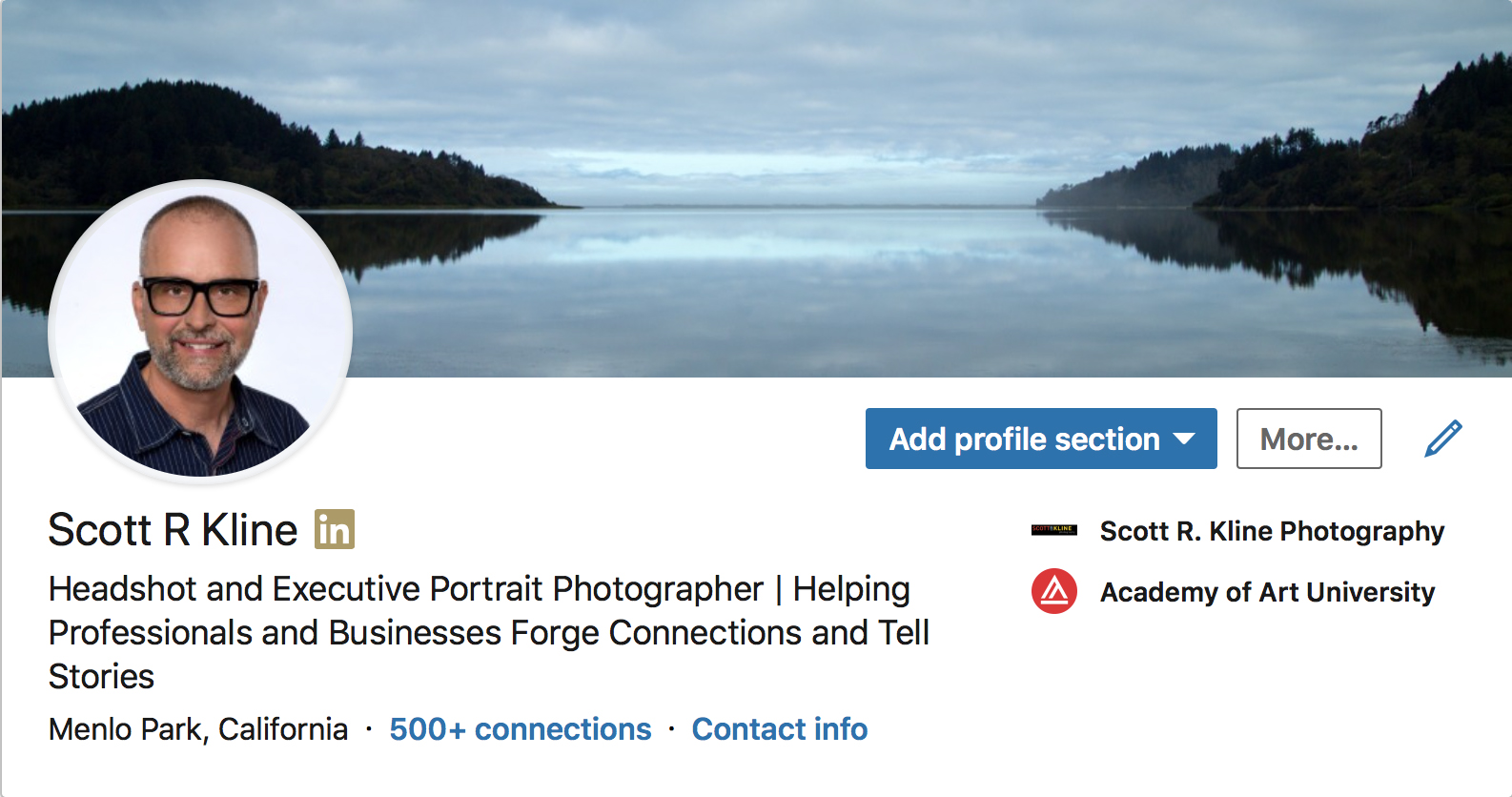 Make you Profile Photo the right size in your LinkedIn Header. 